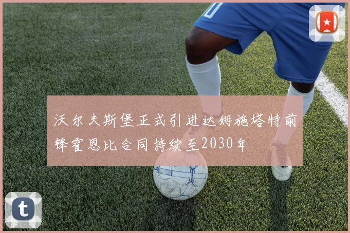 沃尔夫斯堡正式引进达姆施塔特前锋霍恩比合同持续至2030年